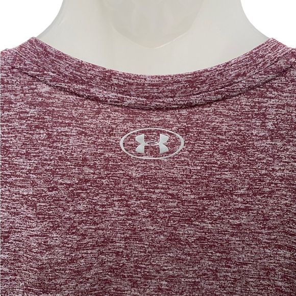 UNDER ARMOUR V-Neck Activewear HeatGear Short Sleeve Shirt Women M Medium - Picture 5 of 5